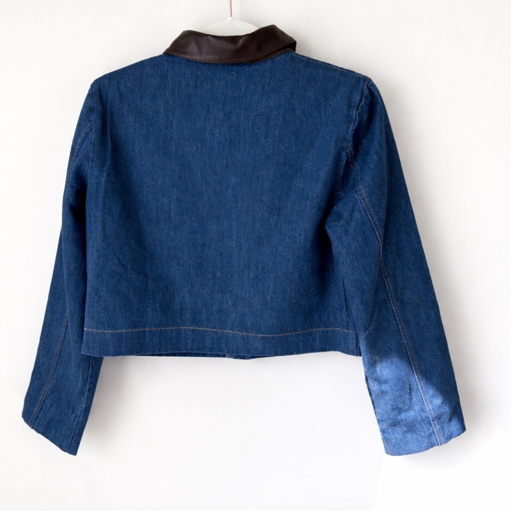HOUSE OF HARLOW 1960
Collar Denim Jacket Denim Blue Size 6 - Picture 6 of 6